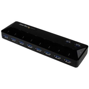 StarTech.com Hub USB 3.0 a 10 Porte di Ricarica e Sincronizzazione - 2 Porte x 1,5 Amp (ST103008U2C)