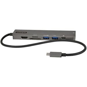 STARTECH - COMPUTER PARTS StarTech.com Adattatore multiporta USB C - Da USB-C a HDMI 2.0 4K 60Hz, 100W Power Delivery Pass-through, slot SD (DKT30CHSDPD1)