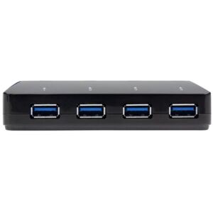 StarTech.com Hub USB 3.0 a 4 Porte con Porta di Ricarica Dedicata - 1 Porta x 2,4 Amp (ST53004U1C)