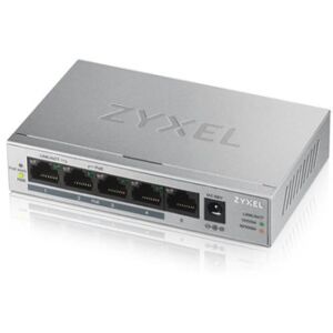 Zyxel GS1005HP Non gestito Gigabit Ethernet (10/100/1000) Supporto Power over Ethernet (PoE) Argento (GS1005HP-EU0101F)