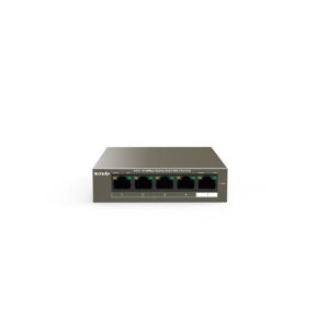 Tenda TEF1105P-4-63W Fast Ethernet (10/100) Supporto Power over Ethernet (PoE) Nero (TEF1105P-4-63W)