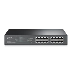 TP-Link TL-SG1016PE Gestito Gigabit Ethernet (10/100/1000) Supporto Power over Ethernet (PoE) Nero (TL-SG1016PE)