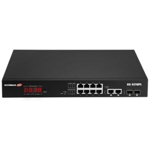 Edimax GS-5210PL switch di rete Gestito Gigabit Ethernet (10/100/1000) Nero (GS-5210PL)