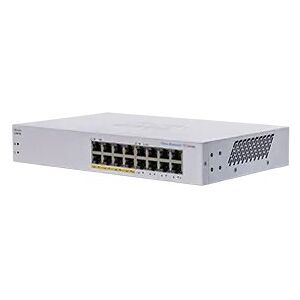 Cisco Systems CBS110 Non gestito L2 Gigabit Ethernet (10/100/1000) Supporto Power over Ethernet (PoE) 1U Grigio (CBS110-16PP-EU)