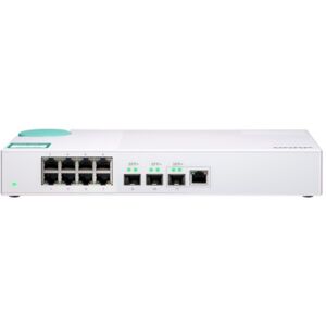 QNAP QSW-308-1C switch di rete Non gestito Gigabit Ethernet (10/100/1000) Bianco (QSW-308-1C)