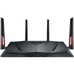 Asus RT-AC88U router wireless Gigabit Ethernet Dual-band (2.4 GHz/5 GHz) 3G 4G Nero, Rosso (90IG01Z0-BU2000)