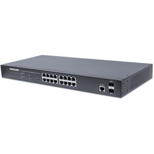 Intellinet 561198 switch di rete Gestito L2+ Gigabit Ethernet (10/100/1000) Supporto Power over Ethernet (PoE) 1U Nero (561198)