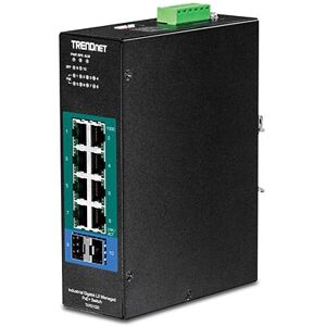 Trendnet TI-PG102I switch di rete Gestito L2 Gigabit Ethernet (10/100/1000) Supporto Power over Ethernet (PoE) Nero (TI-PG102I)