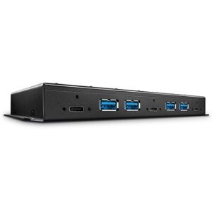 Lindy 43275 hub di interfaccia USB 3.2 Gen 2 (3.1 Gen 2) Type-A 10000 Mbit/s Nero (43275)