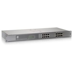 LevelOne FEP-1611 switch di rete Non gestito Fast Ethernet (10/100) Supporto Power over Ethernet (PoE) Grigio (FEP-1611)