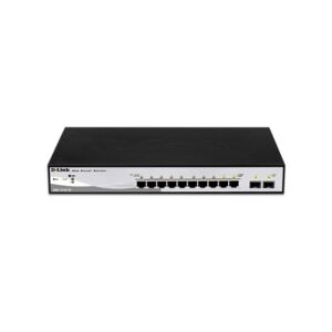 D-Link DGS-1210-10 switch di rete Gestito L2 Gigabit Ethernet (10/100/1000) 1U Nero, Grigio (DGS-1210-10)