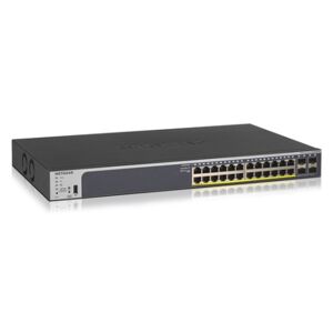 Netgear GS728TP Gestito L2/L3/L4 Gigabit Ethernet (10/100/1000) Supporto Power over Ethernet (PoE) 1U Nero (GS728TP-200EUS)