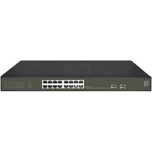 LevelOne GES-2118P switch di rete Gestito L2 Gigabit Ethernet (10/100/1000) Supporto Power over (PoE) Nero [GES-2118P]