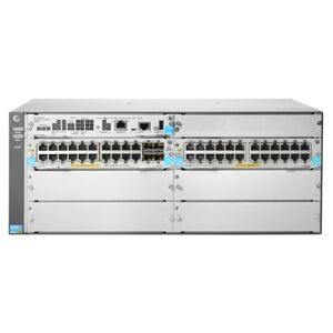 HP Switch di rete  5406R 44GT PoE+ & 4-port SFP+ (No PSU) v3 zl2 Gestito L3 Gigabit Ethernet (10/100/1000) Grigio 4U Supporto Power over (PoE) [JL003A]