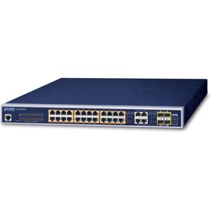 PLANET GS-4210-24P4C switch di rete Gestito L2/L4 Gigabit Ethernet (10/100/1000) Supporto Power over (PoE) 1U Blu [GS-4210-24P4C]