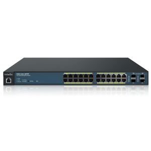 EnGenius EWS1200-28TFP switch di rete Gestito L2/L3 Gigabit Ethernet (10/100/1000) Nero 1U Supporto Power over (PoE) [EWS1200-28TFP]