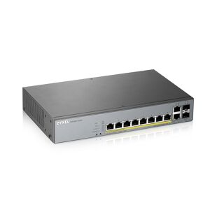 Zyxel Switch di rete  GS1350-12HP Gestito L2 Gigabit Ethernet (10/100/1000) Supporto Power over (PoE) Grigio [GS1350-12HP-GB0101F]