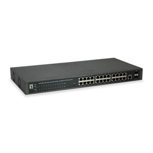LevelOne Switch di rete  GEP-2652 Gestito L2 Gigabit Ethernet (10/100/1000) Grigio Supporto Power over (PoE) [GEP-2652]