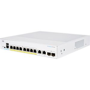 Cisco Systems CBS350-8P-2G-EU switch di rete Gestito L2/L3 Gigabit Ethernet (10/100/1000) Argento [CBS350-8P-2G-EU]