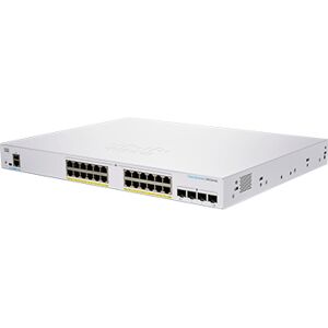 Cisco Systems CBS350-24FP-4G-UK switch di rete Gestito L2/L3 Gigabit Ethernet (10/100/1000) Argento [CBS350-24FP-4G-UK]