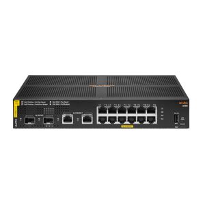HP Switch di rete Aruba 6100 12G Class4 PoE 2G/2SFP+ 139W Gestito L3 Gigabit Ethernet (10/100/1000) Supporto Power over (PoE) 1U Nero [JL679A#ABB]