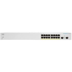 Cisco Systems Switch di rete  CBS220-16P-2G Gestito L2 Gigabit Ethernet (10/100/1000) Supporto Power over (PoE) Bianco [CBS220-16P-2G-EU]