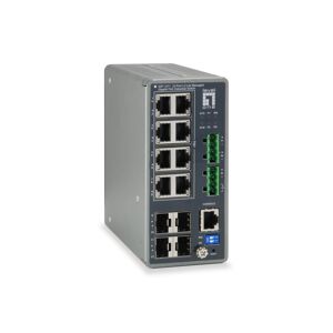 LevelOne IGP-1271 switch di rete Gestito L3 Gigabit Ethernet (10/100/1000) Supporto Power over (PoE) Grigio [IGP-1271]