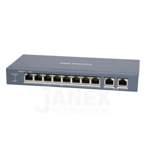 Hikvision ds-3e0310p-e/m switch di rete 8 porte poe 10/100mbps + 2 ...