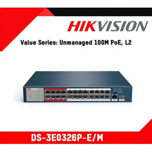Hikvision ds-3e0326p-e/m switch poe 26 porte