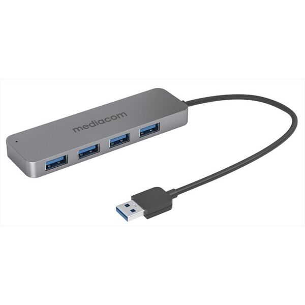 mediacom hub usb 3.0 4 porte alimentato md-u102