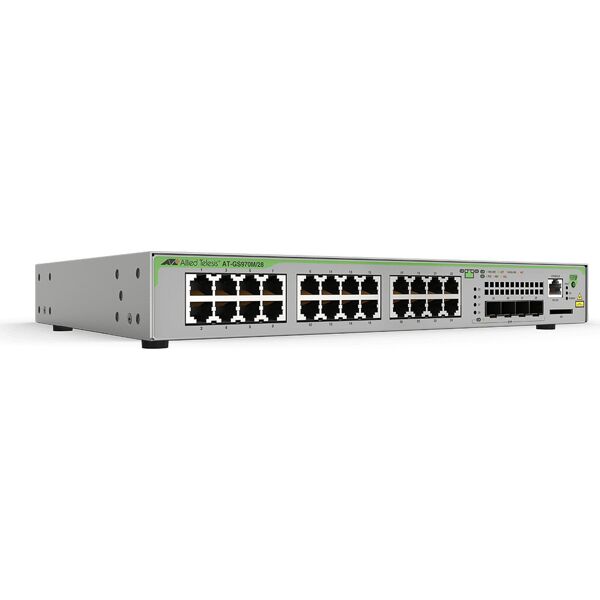 allied at-gs970m/28ps-50 switch gestito l3 gigabit ethernet 10/100/1000 grigio 1u - at-gs970m/28ps-50