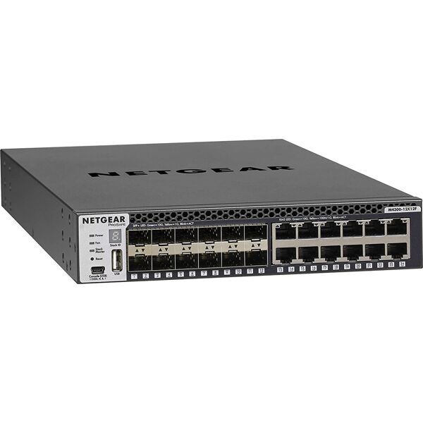 netgear xsm4324s-100nes switch 12 porte 10g ethernet gestito - xsm4324s-100nes