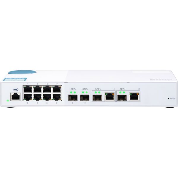 qnap qsw-m408-2c switch di rete gestito l2 10g ethernet 100/1000/10000 bianco - qsw-m408-2c