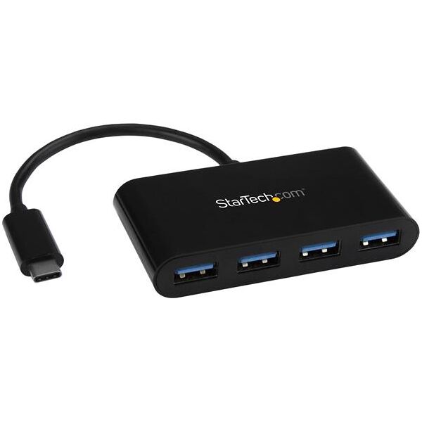 startech hb30c4ab hub usb 3.0 a 4 porte - usb-c a 4 usb-a - alimentazione a bus - hb30c4ab