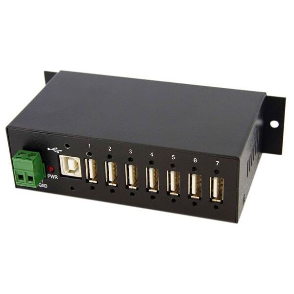 startech st7200usbm hub usb industriale 7 porte - st7200usbm