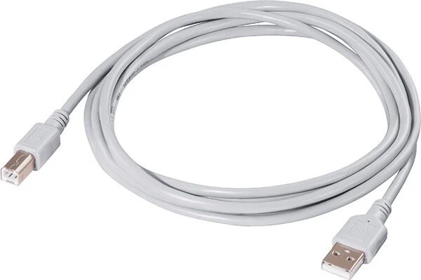 Hama Cavo USB A M / USB B M, USB 2.0, 1,5 metri, grigio
