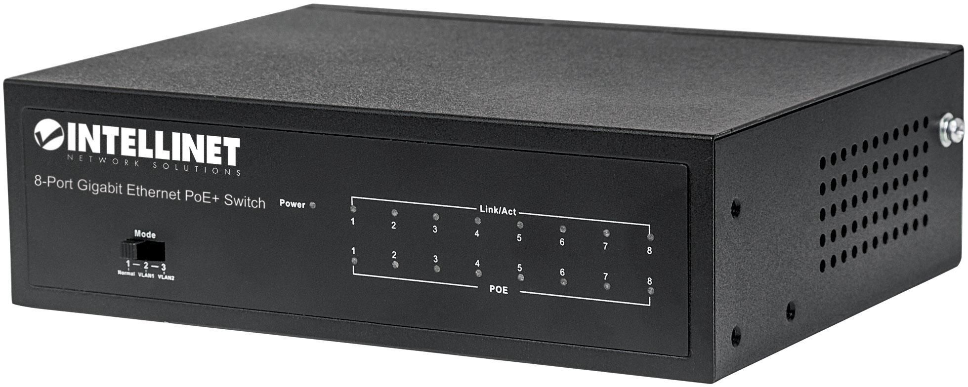 Intellinet Switch Gigabit Ethernet 8 Porte PoE+