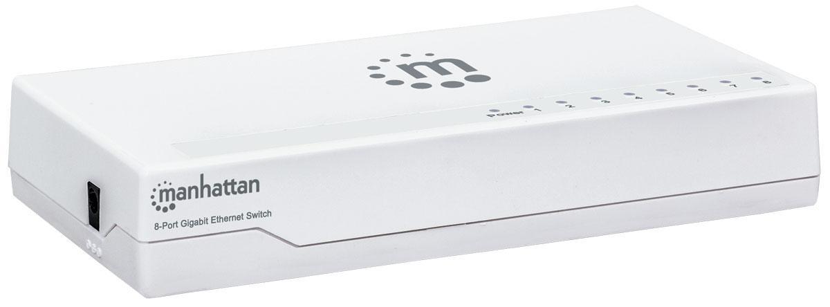 Manhattan Ethernet Switch Gigabit 8 porte Desktop