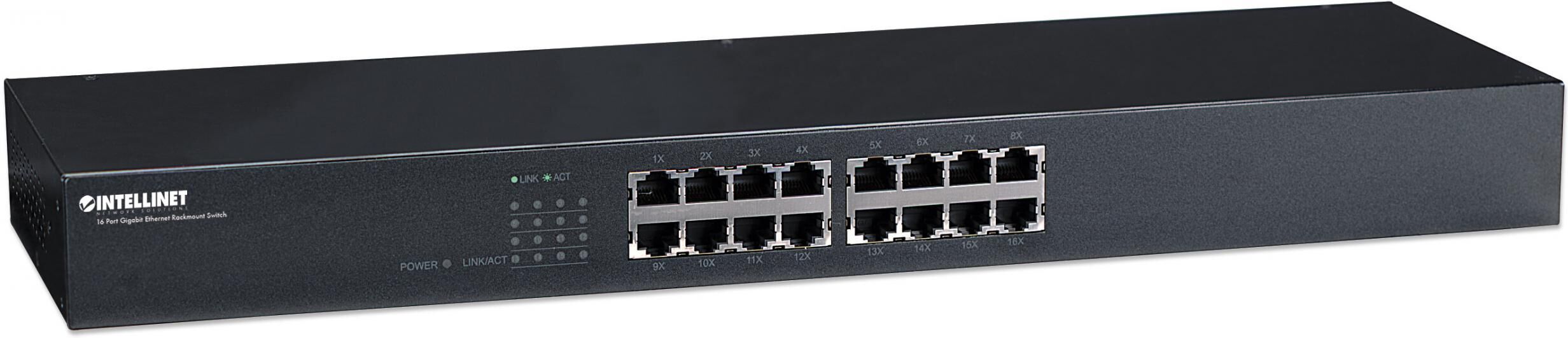 Intellinet Gigabit ethernet switch 16 porte rack 19''