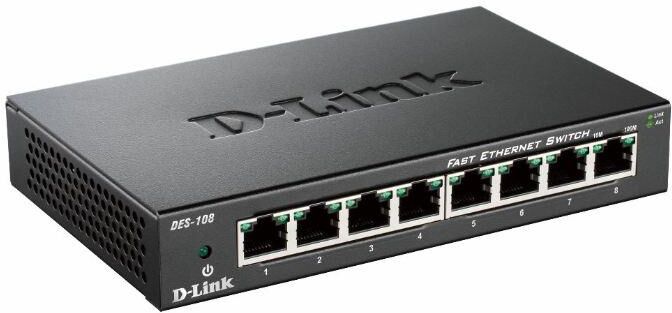 D-Link DES-108 Nero