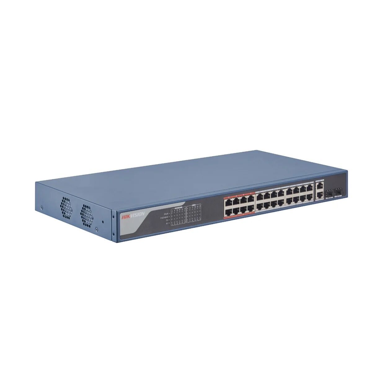 Hikvision DS-3E1326P-EI switch di rete Fast Ethernet (10/100) Supporto Power over (PoE) Blu [DS-3E1326P-EI]
