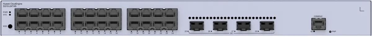 Huawei Switch di rete  CloudEngine S310-24T4S Gigabit Ethernet (10/100/1000) 1U Grigio [98012202]