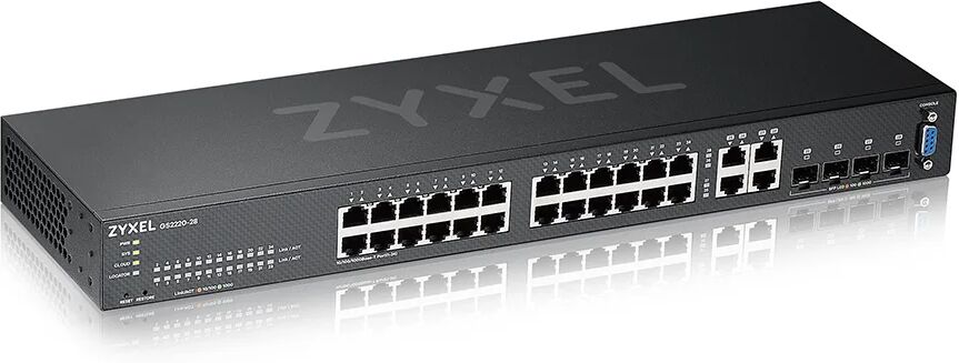 Zyxel GS2220-28-EU0101F switch di rete Gestito L2 Gigabit Ethernet (10/100/1000) Nero [GS2220-28-EU0101F]