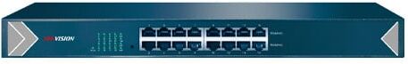 HIKVISION Switch DS-3E0516-E. Pro Series Switch metallico 16 Gbps porte Unmanaged