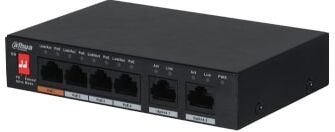 DAHUA PFS3006-4ET-60.Switch unmanaged POE 4 porte 10/100Mbps+2Mbps Uplink