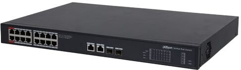 DAHUA PFS3220-16GT-240.Switch Layer 2 unmanaged POE 16 porte Gigabit+2Gbps+2SFP