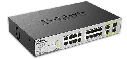 D-Link Switch Ethernet , 10/100Mbit/s, 18 porte, Desktop, Sì, DES-1018MP