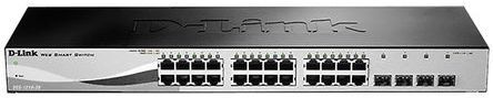 D-Link Switch Ethernet  Gigabit, 10/100/1000Mbit/s, 28 porte, Montaggio rack, DGS-1210-28