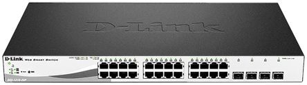 D-Link Switch Ethernet  Gigabit, 10/100/1000Mbit/s, 28 porte, Montaggio rack , Sì, DGS-1210-28P