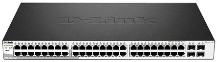 D-Link Smart Switch  Gigabit, 10/100/1000Mbit/s, 52 porte, Montaggio rack, DGS-1210-52